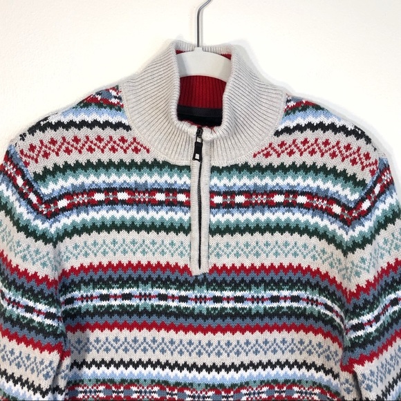 Nautica sweater quarter zip long sleeve small - Picture 3 of 9